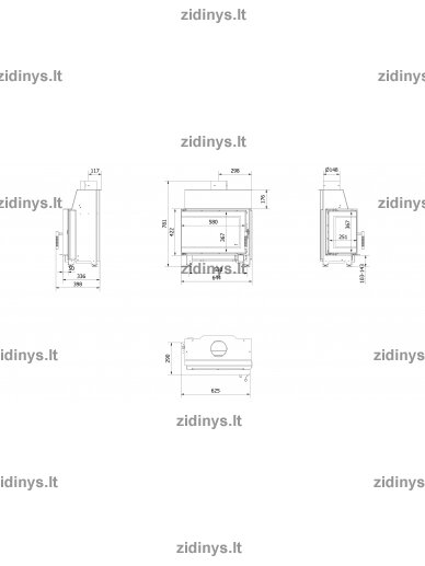Židinys KRATKI Simple S L/BS 2 Židinys KRATKI Simple S L/BS 2