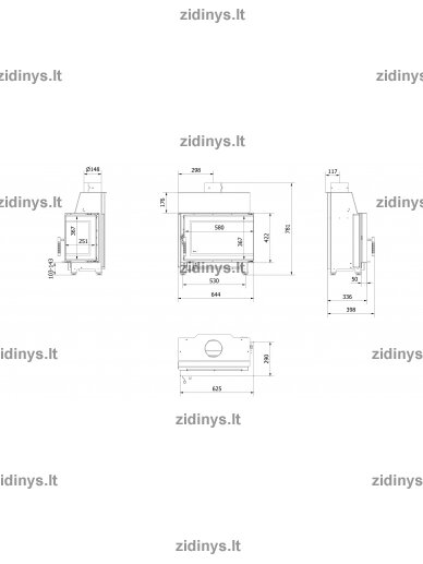Židinys KRATKI Simple S P/BS 6 Židinys KRATKI Simple S P/BS 6