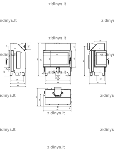 Židinys KRATKI Zibi L/BS ECO 2 Židinys KRATKI Zibi L/BS ECO 2
