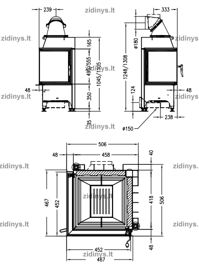 Židinio ugniakuras SPARTHERM Mini 2L 1 Židinio ugniakuras SPARTHERM Mini 2L 1