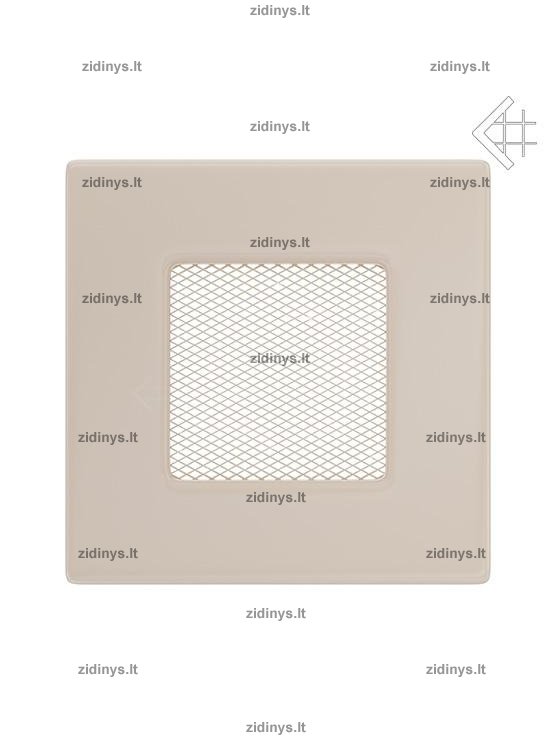 Židinio grotelės 11 x 11 kreminės Židinio grotelės 11 x 11 kreminės
