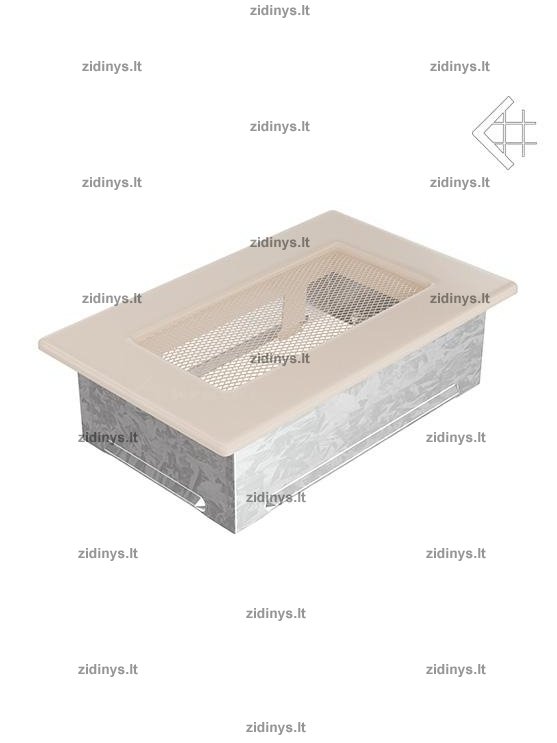 Židinio grotelės 11 x 17 kreminės 1 Židinio grotelės 11 x 17 kreminės 1