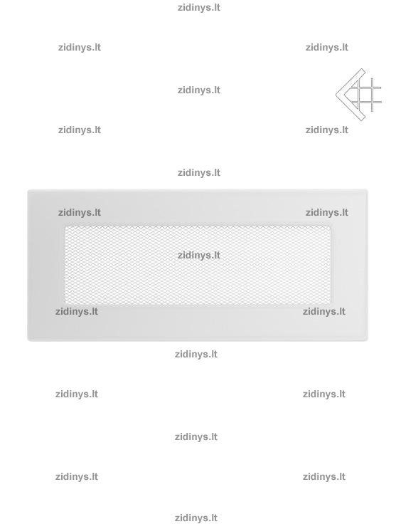 Židinio grotelės 11 x 24 baltos Židinio grotelės 11 x 24 baltos