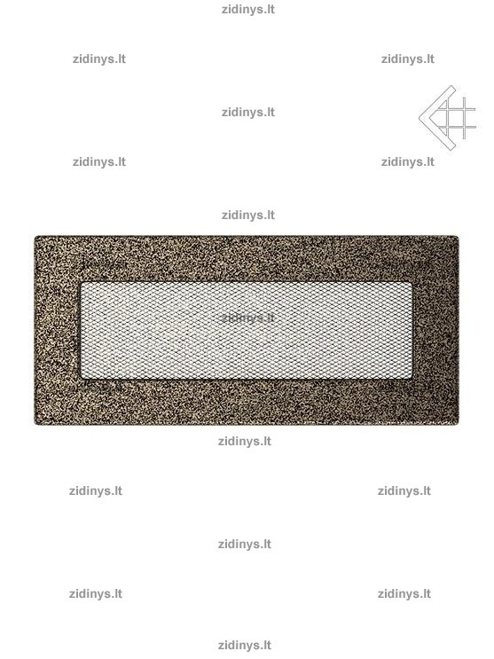 Židinio grotelės 11 x 24 juodai auksinės Židinio grotelės 11 x 24 juodai auksinės