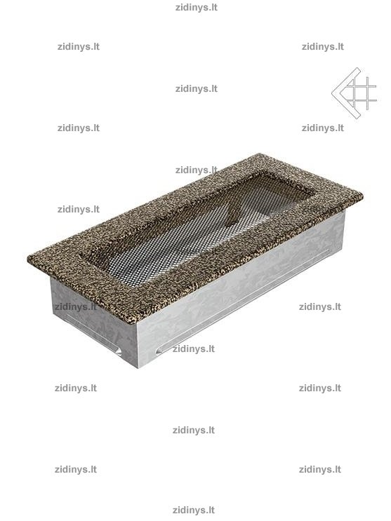 Židinio grotelės 11 x 24 juodai auksinės 1 Židinio grotelės 11 x 24 juodai auksinės 1