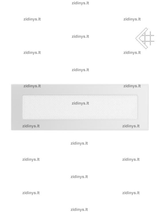 Židinio grotelės 11 x 32 baltos Židinio grotelės 11 x 32 baltos