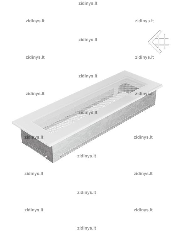 Židinio grotelės 11 x 32 baltos 1 Židinio grotelės 11 x 32 baltos 1