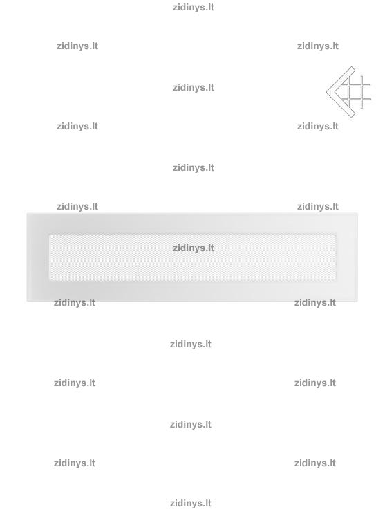 Židinio grotelės 11 x 42 baltos