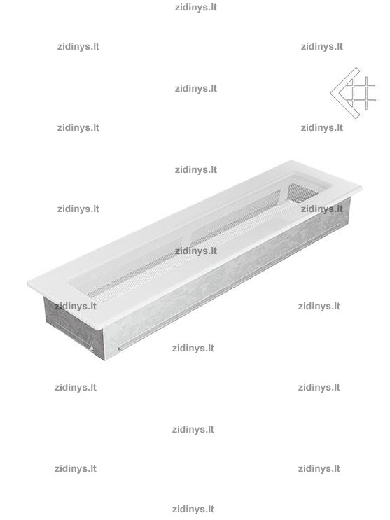 Židinio grotelės 11 x 42 baltos 1