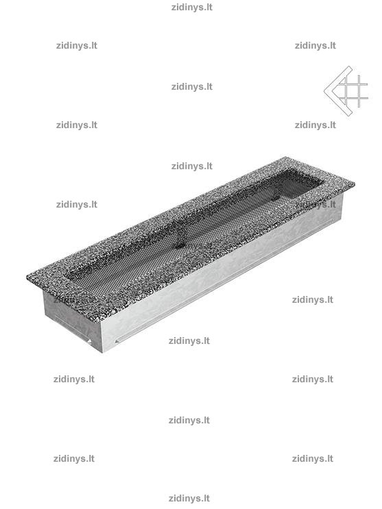 Židinio grotelės 11 x 42 juodai sidabrinės 1 Židinio grotelės 11 x 42 juodai sidabrinės 1