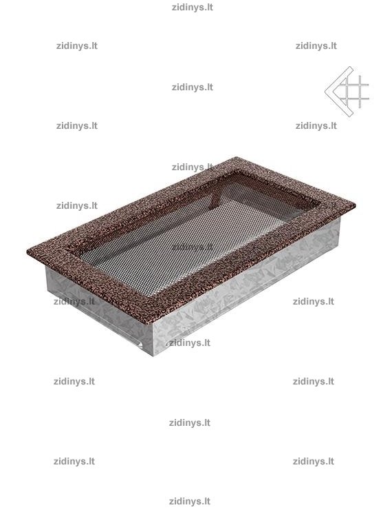 Židinio grotelės 17 x 30 juodai varinės 1 Židinio grotelės 17 x 30 juodai varinės 1