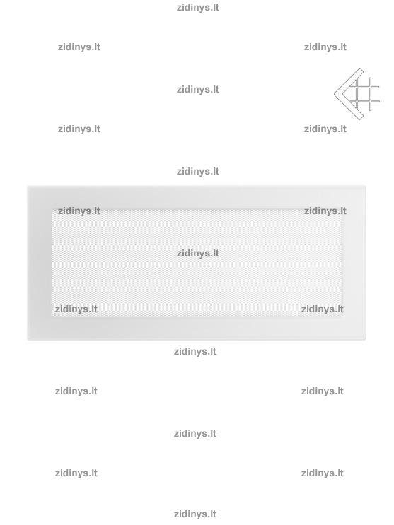 Židinio grotelės 17 x 37 baltos Židinio grotelės 17 x 37 baltos