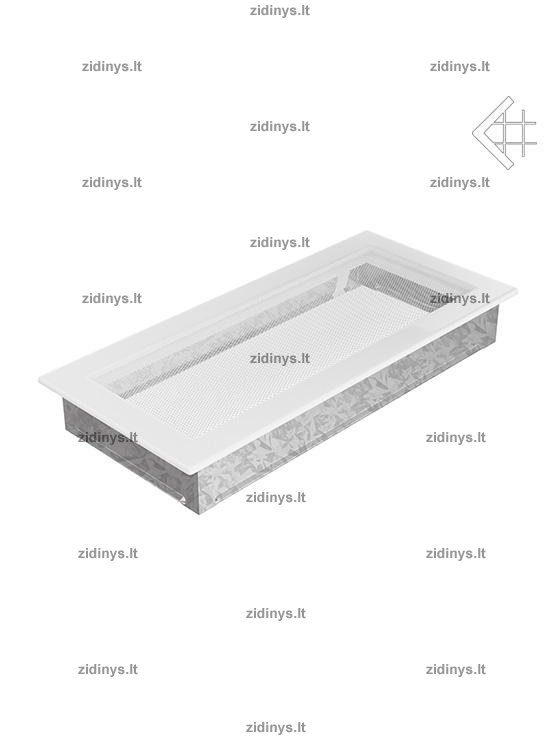 Židinio grotelės 17 x 37 baltos 1 Židinio grotelės 17 x 37 baltos 1