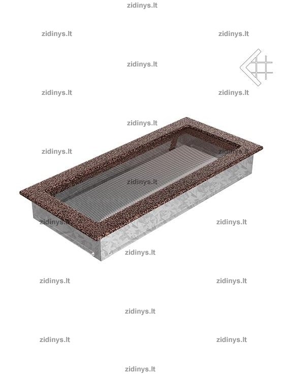 Židinio grotelės 17 x 37 juodai varinės 1 Židinio grotelės 17 x 37 juodai varinės 1