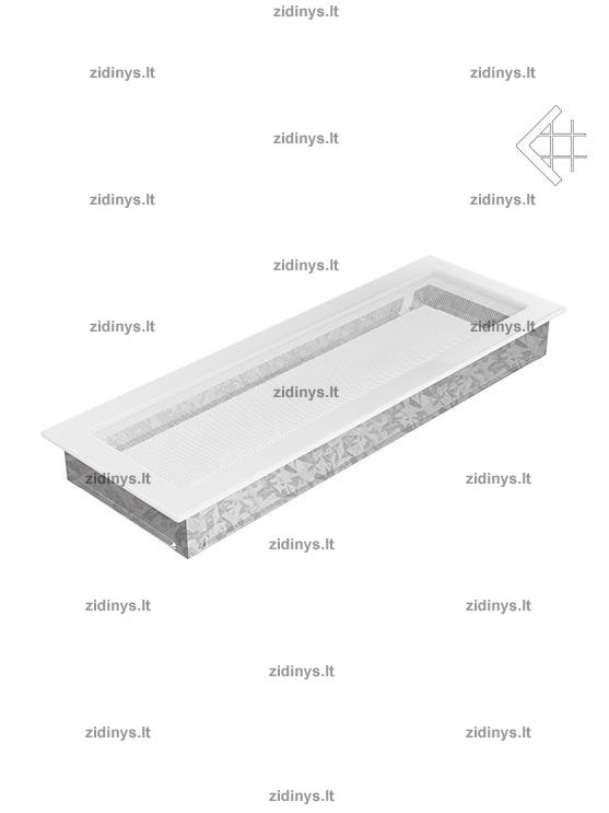 Židinio grotelės 17 x 49 baltos 1 Židinio grotelės 17 x 49 baltos 1