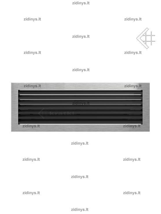 Židinio grotelės 17 x 49 Fresh šlifuotos Židinio grotelės 17 x 49 Fresh šlifuotos